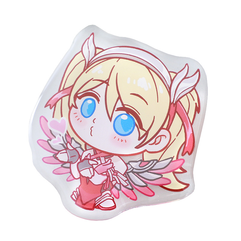 Acrylic mobile phone airbag transparent drop glue telescopic bracket to map custom adjustable desktop mobile phone support frame