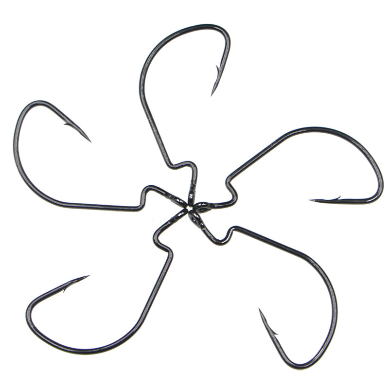 Crank hook Luya hook thin strip wide belly Texas fishing group fish hook Soft Bait Hook lead hook soft insect hook fish hook