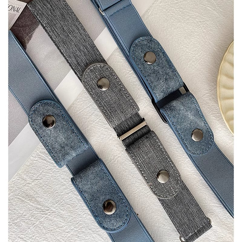 Lazy Belt Traceless Invisible Belt Summer Elastic Elastic Waist Tight Artifact Jeans Belt Women Ins Fashion