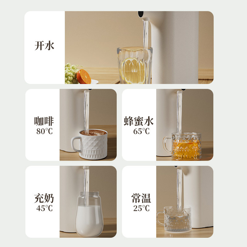 Portable Multi-Speed Instant Hot Water Dispenser Household Small Desktop Water Dispenser Travel Instant Hot Water Boiler Wholesale