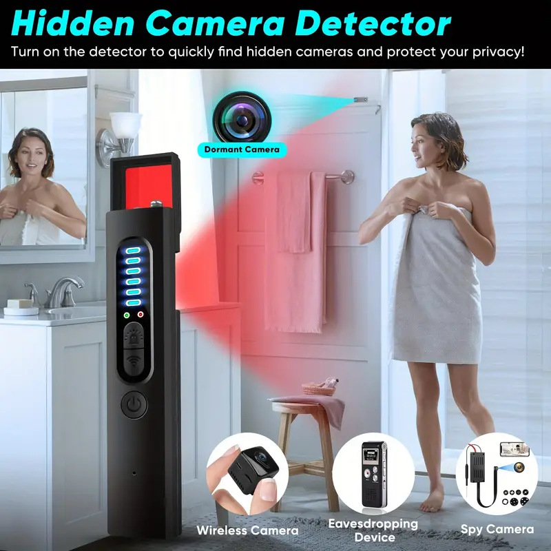 X13 Camera Detector Hotel Anti-Candid Infrared Scanner Anti-Gps Anti-Peep Positioning Monitoring Wireless Detection