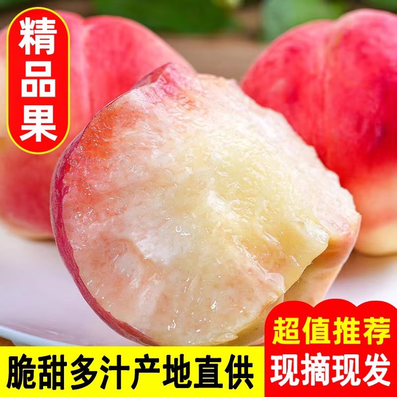 [Direct Delivery from the Orchard] Henan Fresh Peaches, Freshly Picked Crispy Sweet Peaches, Fresh Fruits, Extra Large Peaches, Whole Box