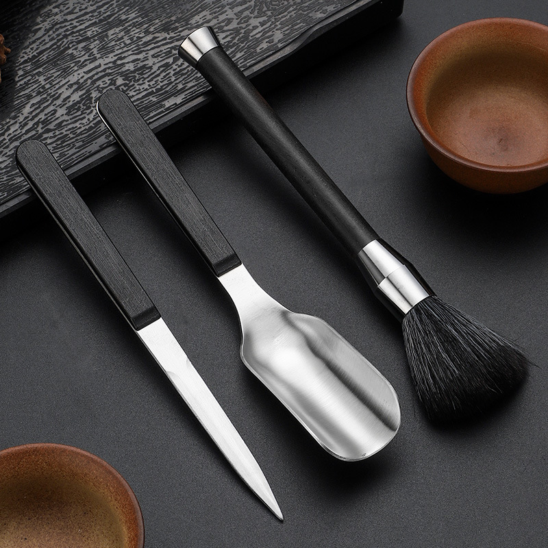 High-grade stainless tea set tea ceremony five gentlemen tea ceremony accessories tea clip tea spoon tea ceremony stainless steel tea clip tea ceremony six kings