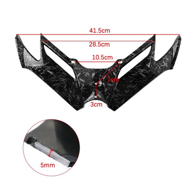 Tax-Included Price Motorcycle Modification Parts Chunfeng 450Sr Suzuki Kawasaki Lower Lip Bird Beak Wind Knife 5mm Thick Forged Pattern