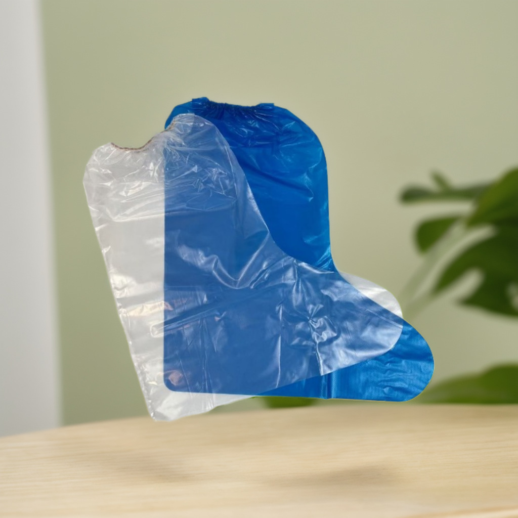 Thickened and lengthened disposable plastic shoe covers medium and long tube protection against epidemic, dust and rainwater farms manufacturers wholesale