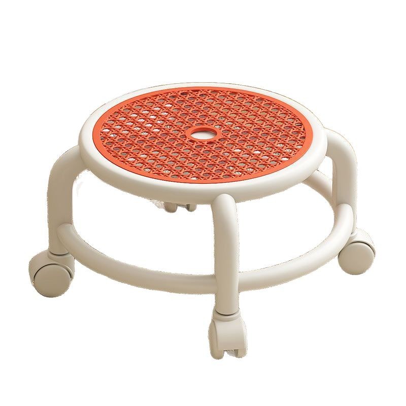 Summer cool surface pulley small low stool universal wheel home cleaning nail art foot stool with baby learning to walk stool chair wholesale