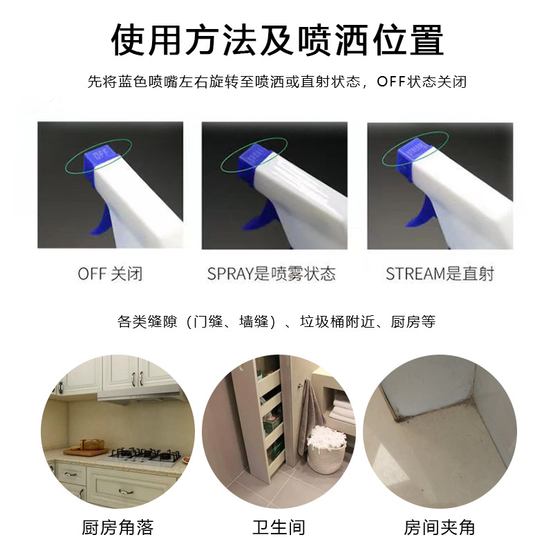 Ant Killer Spray for Home Use, Safe Indoor Ant Repellent, Mosquito and Fly Killer, Termite and Tick Killer, Red and Yellow Nemesis