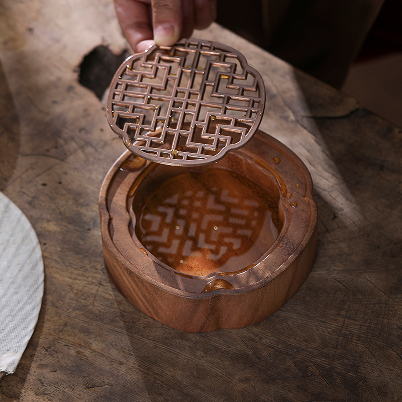Walnut Cloud Pot Holder, Purple Clay Pot Mat, Pot Holder, Teapot Mat, Small Water Storage Tea Tray, Dry Bubble Table, Japanese Base