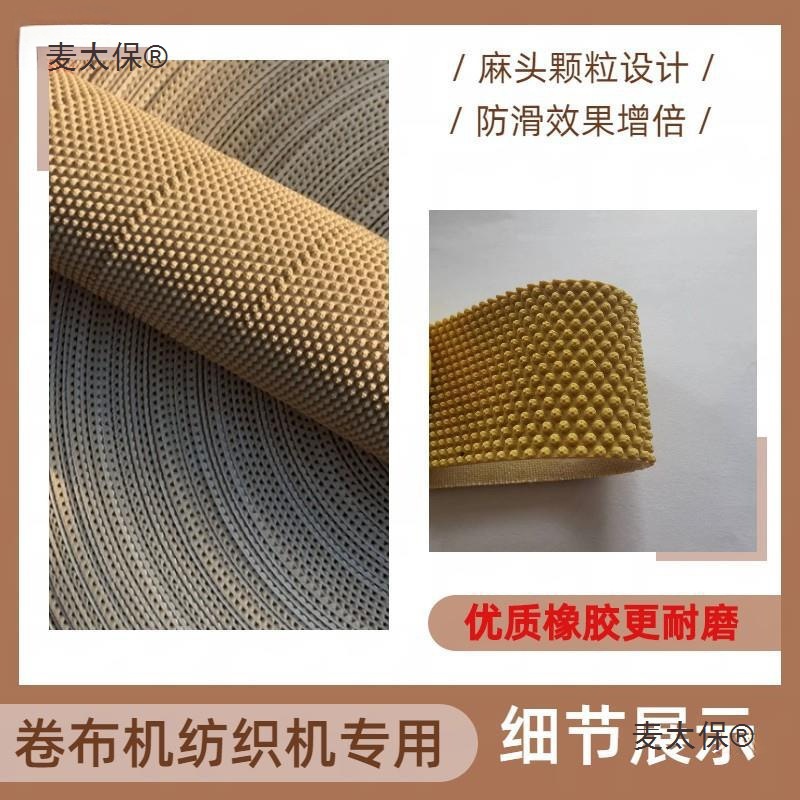 Fabric Inspection and Rolling Machine with Grain Surface, Anti-Slip Rubber Roller, Rough Surface Rubber Belt, Textile Machine Roller Rubber, Metabo