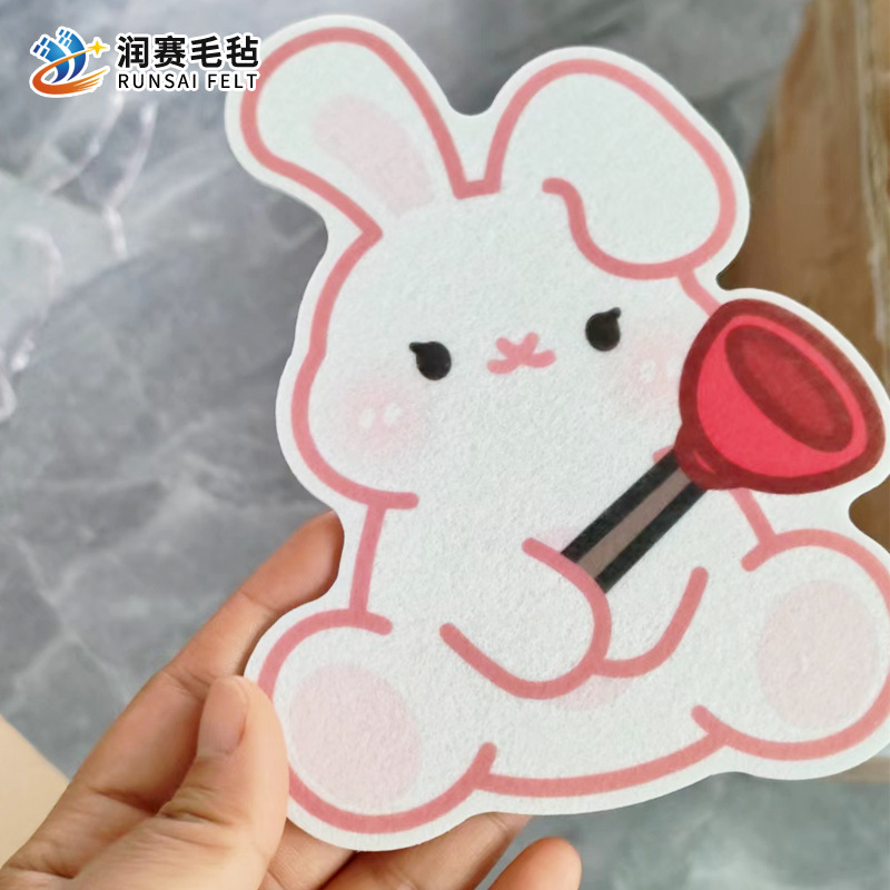 Wholesale Cartoon Toilet Deodorizing Stickers Deodorizing Waterproof Fragrance Stickers Toilet Bathroom Cute Decorative Felt Stickers