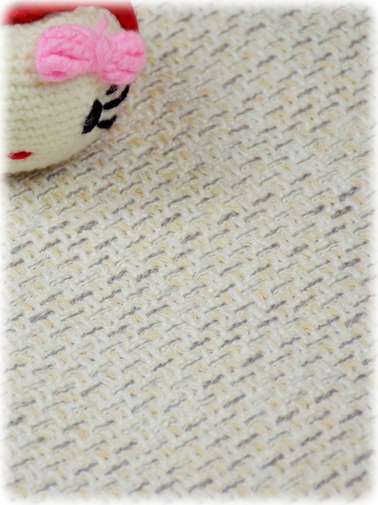 Burlap Yarn-Dyed Jacquard Fabric Thick and Wear-Resistant Luggage Sofa Cover Pillow Fabric Pure Color Pastoral Polyester-Cotton Blended Fabric