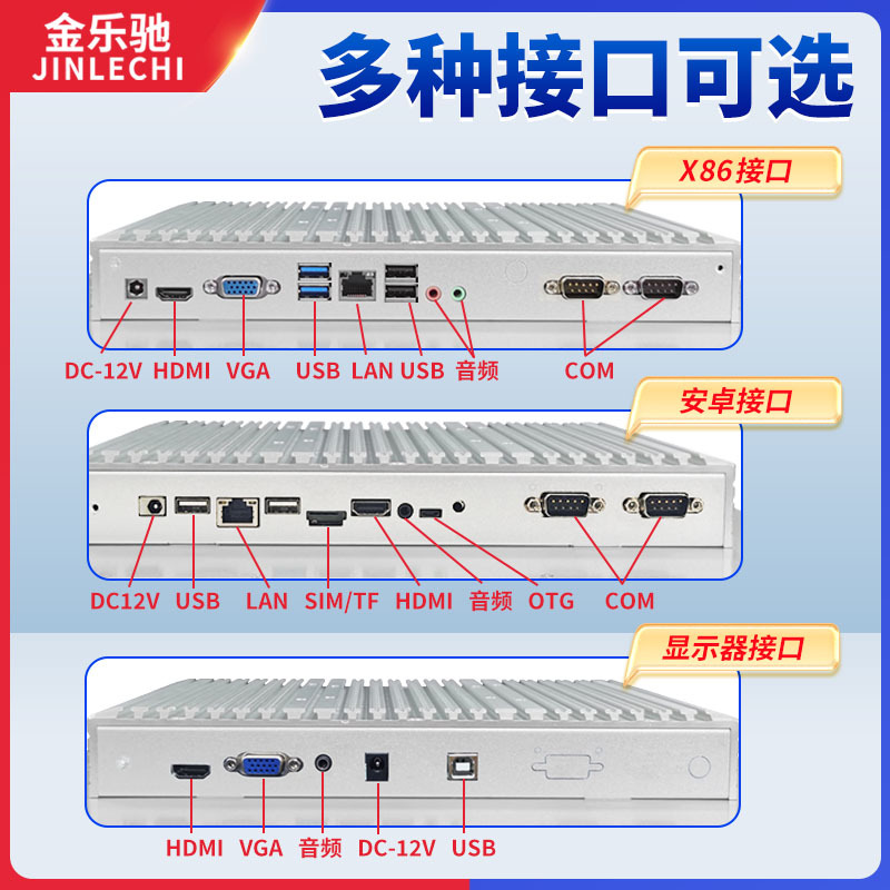 Jinlechi Embedded Capacitive Industrial Control Industrial All-In-One Android Touch Screen Open Self-Service Vending Machine Computer
