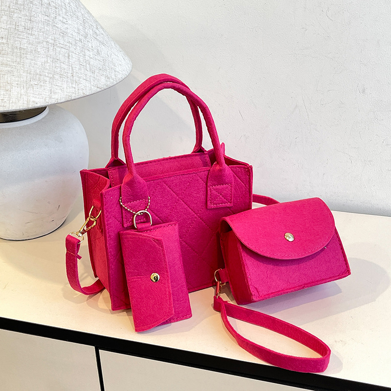 Популярная В этом Году Маленькая Сумка Женская Сумка 2024 Новая Портативная Летняя Фетровая Алмазная Кроссбоди Сумка Женская Маленькая Квадратная Сумка На Плечо