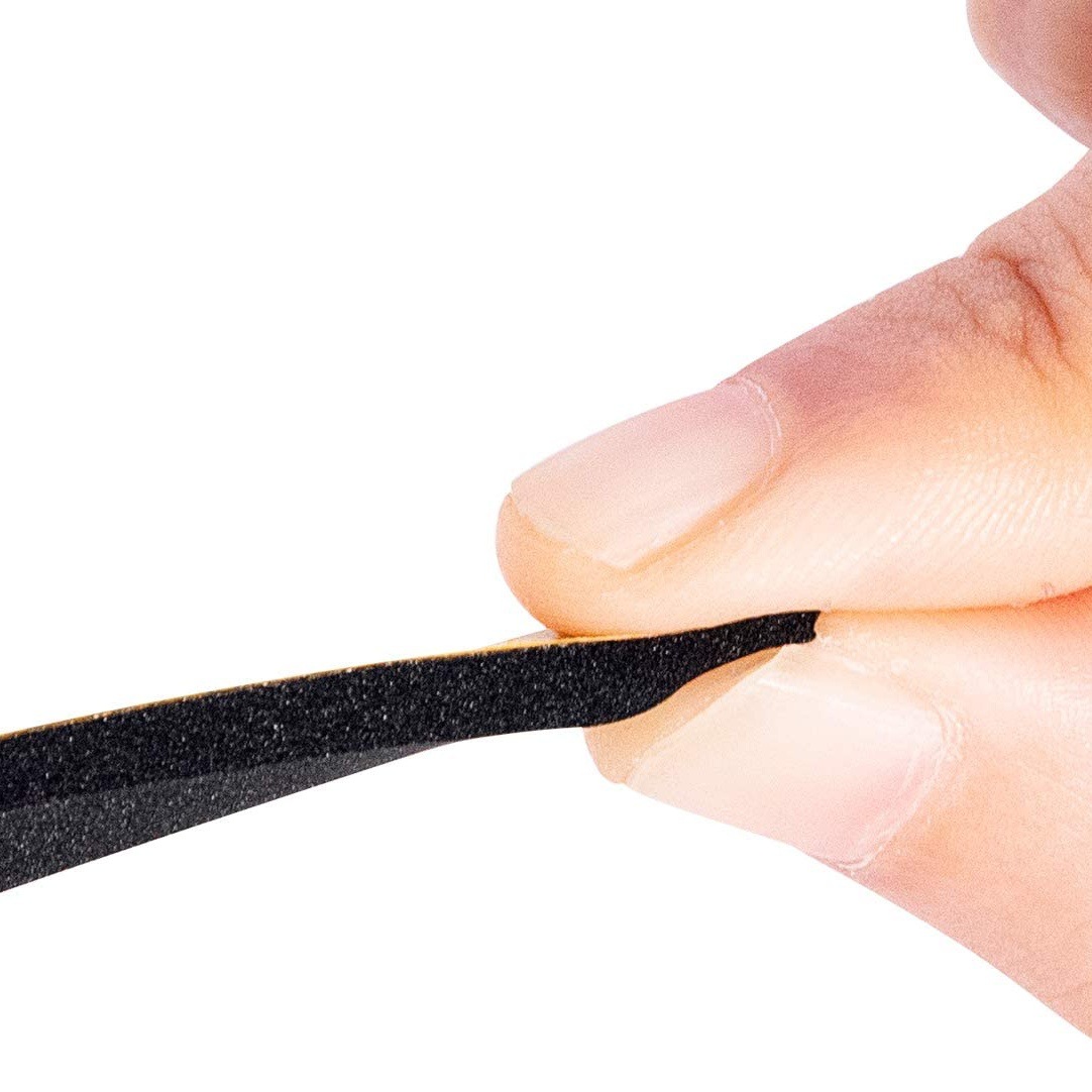 Cr Neoprene Foam Strips Flame Retardant High Density Closed Hole Foam Strips Shock-Absorbing Seal Strips Door and Window Self-Adhesive L-Shaped Sponge Strips