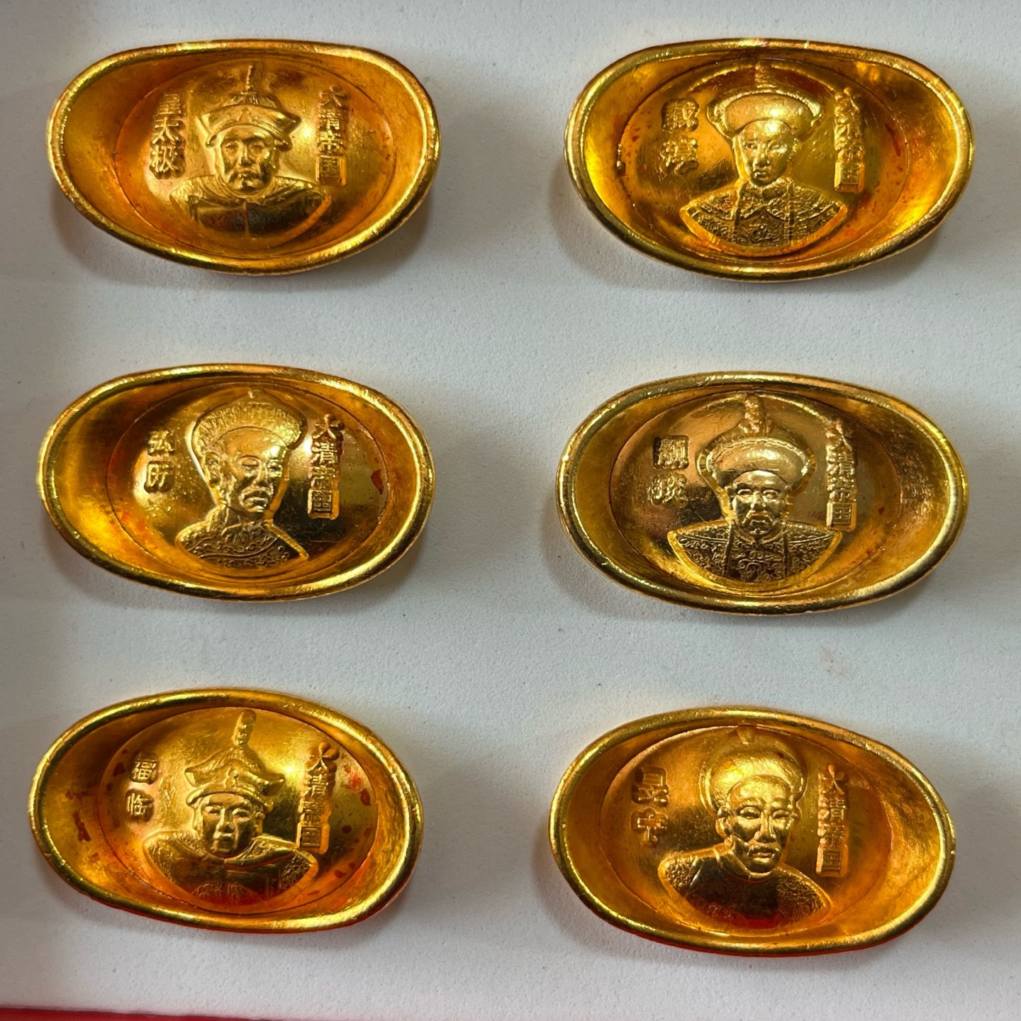 Wholesale Antique Pure Copper Ingot Ingot Twelve Emperor Ingot Set Boxed Antique Collection Crafts Ornaments