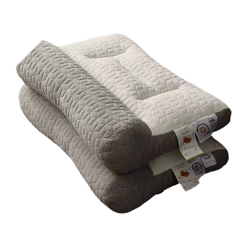 Household anti-traction latex pillow adult cervical spine protection sleep does not collapse high pillow latex filled pillow core factory wholesale