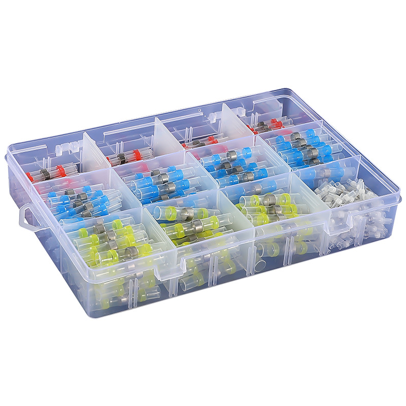 SST pressure-free solder ring Heat Shrinkable terminal waterproof Heat Shrinkable middle pipe solder terminal combination box cross-border supply