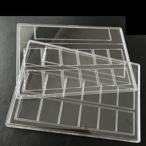 Fully Transparent 12-Piece Stamp Collection Box Rating Box Identification Box Stamp Protection Box 12-Grids Display Packaging Box