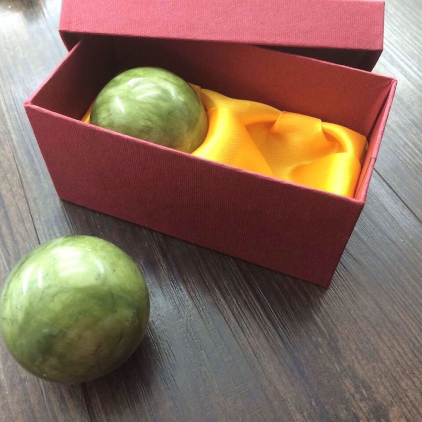 Natural Jade handball health massage handball Xiuyu handball flower Jade handball elderly fitness ball