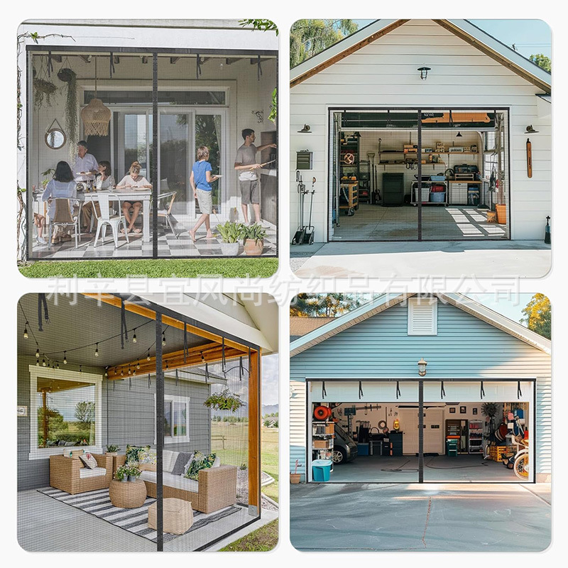 [Cross-border exclusive supply] European and American garage with anti-mosquito door curtain magnetic soft screen large magnetic block magnetic suction can be stored