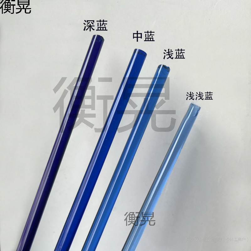 High Borosilicate Glass Rod Colored Glass Lamp Hard Material Can Be Fired for Lampwork DIY Raw Material Solid Colored Glass Rod