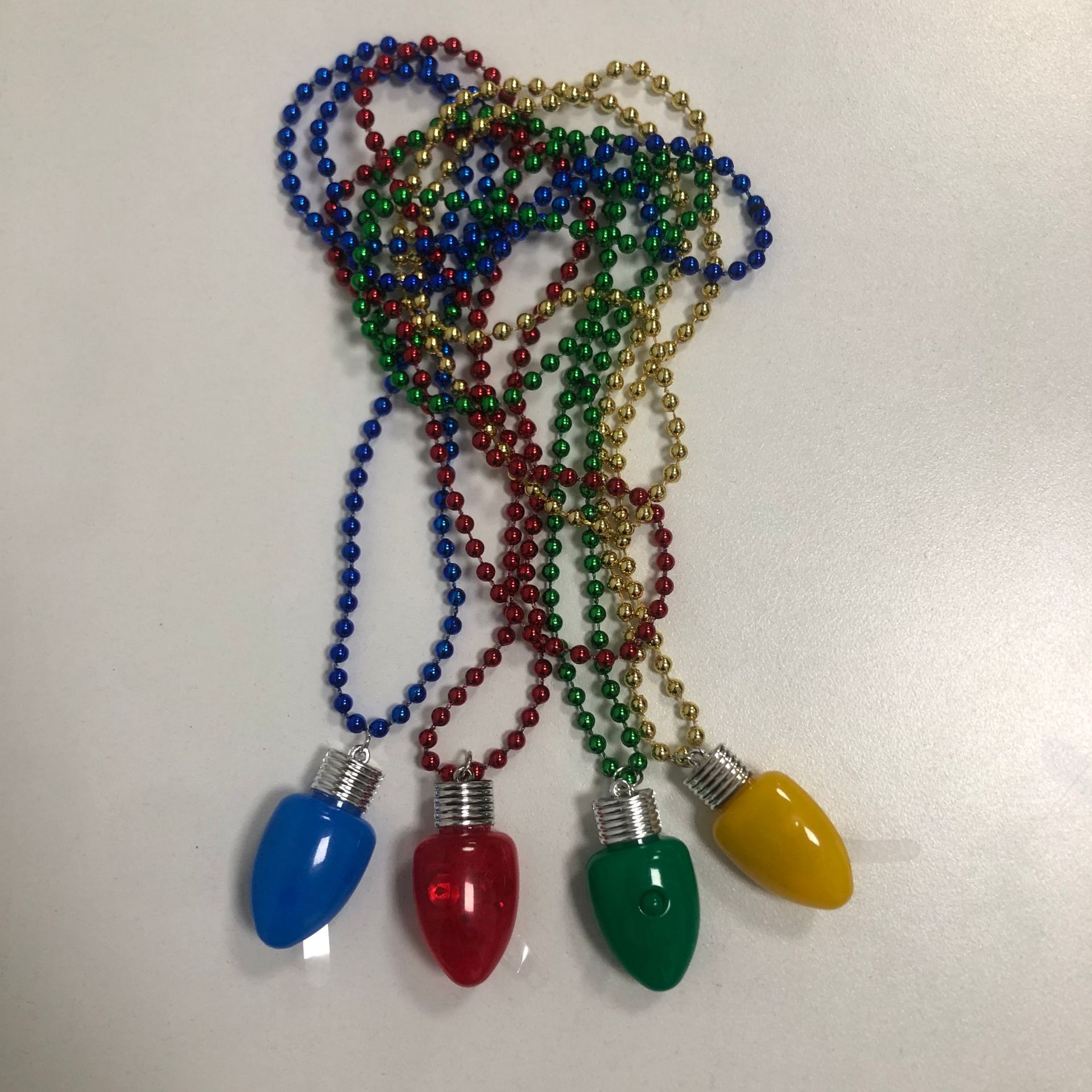 European and American Necklaces, Creative Jewelry, Light Bulb Pendants, Christmas Led Light-Emitting Fashion Trendy Necklace Jewelry