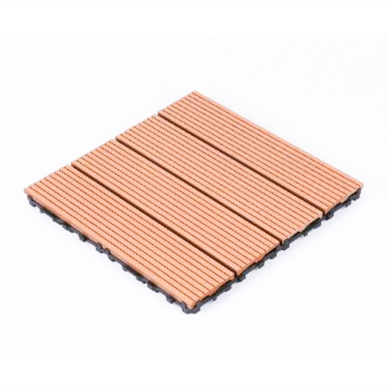 outdoor splicing wood-plastic floor outdoor courtyard terrace bathroom waterproof anti-corrosion floor diy remodeled wood-plastic floor