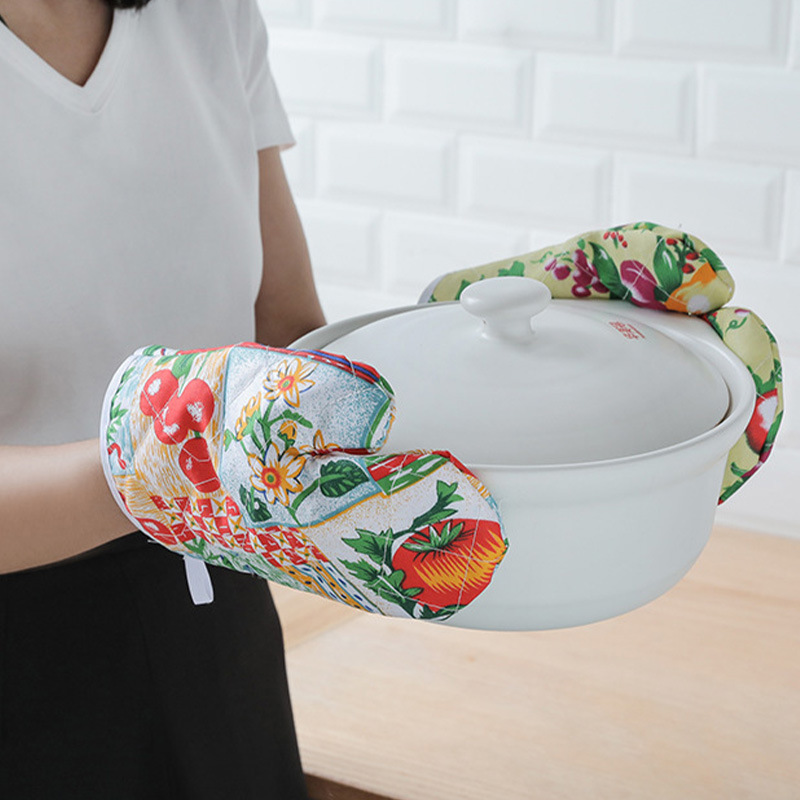 Прямые поставки, нетканевые перчатки для микроволновой печи, противоожоговые, высокотемпературные, термоизоляционные, противоскользящие