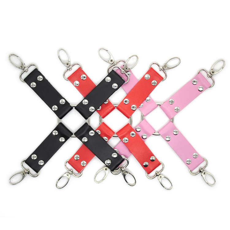 Sm Adult Products Cross Buckle Sexy Leather Reverse Back Connection Buckle Alternative Toy Accessories Cross Couple Wholesale