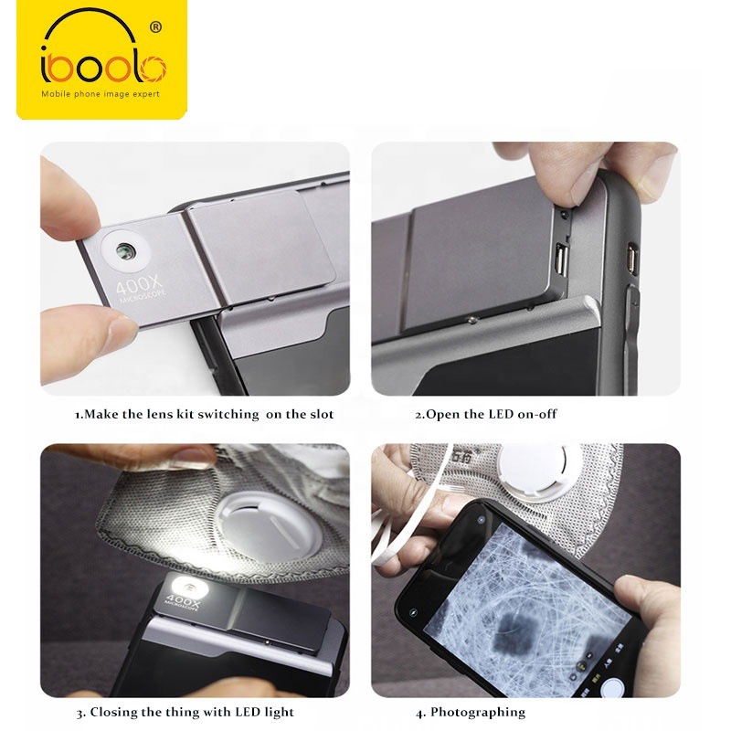 IBOOLO 400X mobile phone case microscope IPHONE series mobile phone case