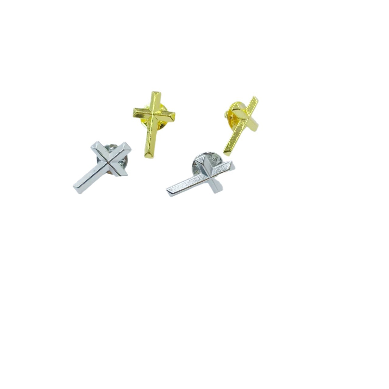 Cross Glossy Alloy Jewelry Brooch Badge Dly Clothing Bag Fashion Personalized Badge Accessories Pin