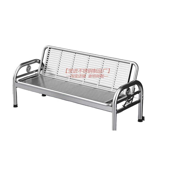 Stainless Steel Sofa 304 Home Living Room Office Stainless Steel Folding Dual-purpose Sofa Bed Simple Iron New Style