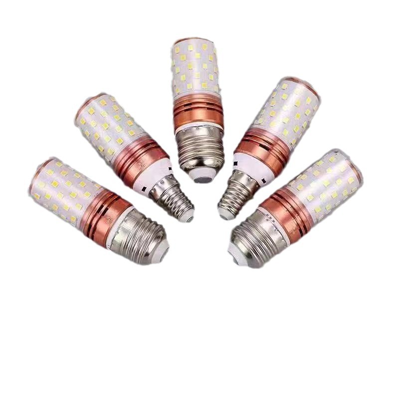 LED corn bulb Vietnam cross-border foreign trade 12WE27 resistance-capacitance three-color variable light pendant light bald head strong light source factory