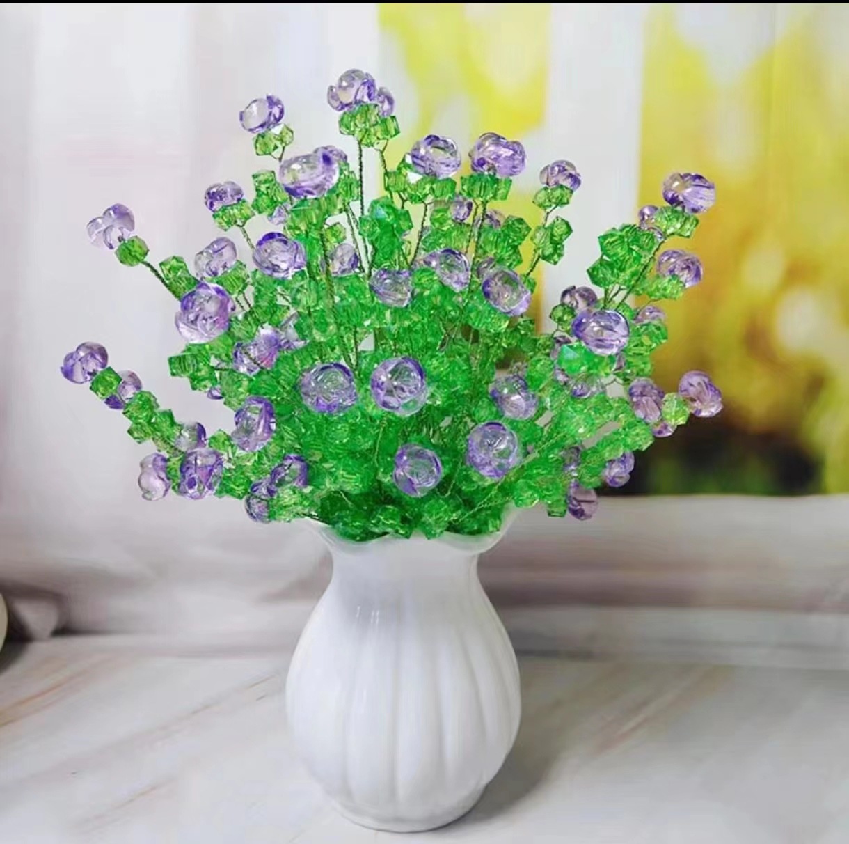 Кристальная розовая керамическая ваза рюшами белая ручная работа цветочная тыква дуриановая юбка оригами