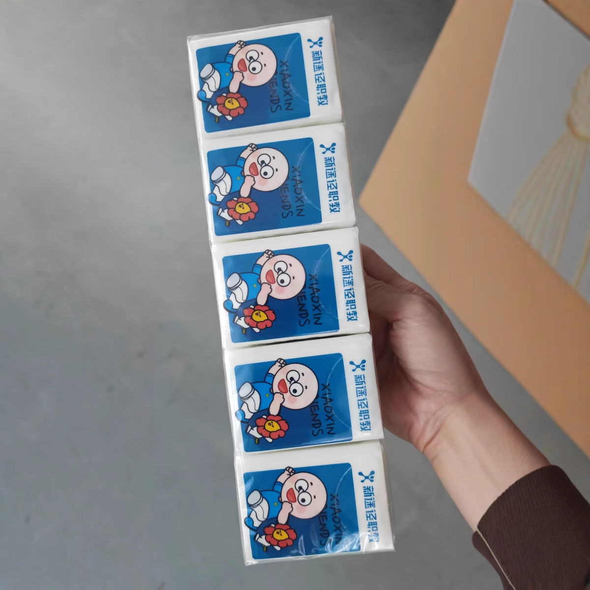 High-end handkerchief paper portable mini tissue napkin wholesale exquisite handkerchief tissue advertising tissue