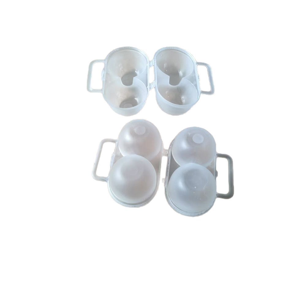 Portable Egg Storage Box, Outdoor Shock-Proof and Drop-Resistant Egg Tray, Universal Two-Compartment Egg Protection Artifact for Chicken and Duck Eggs