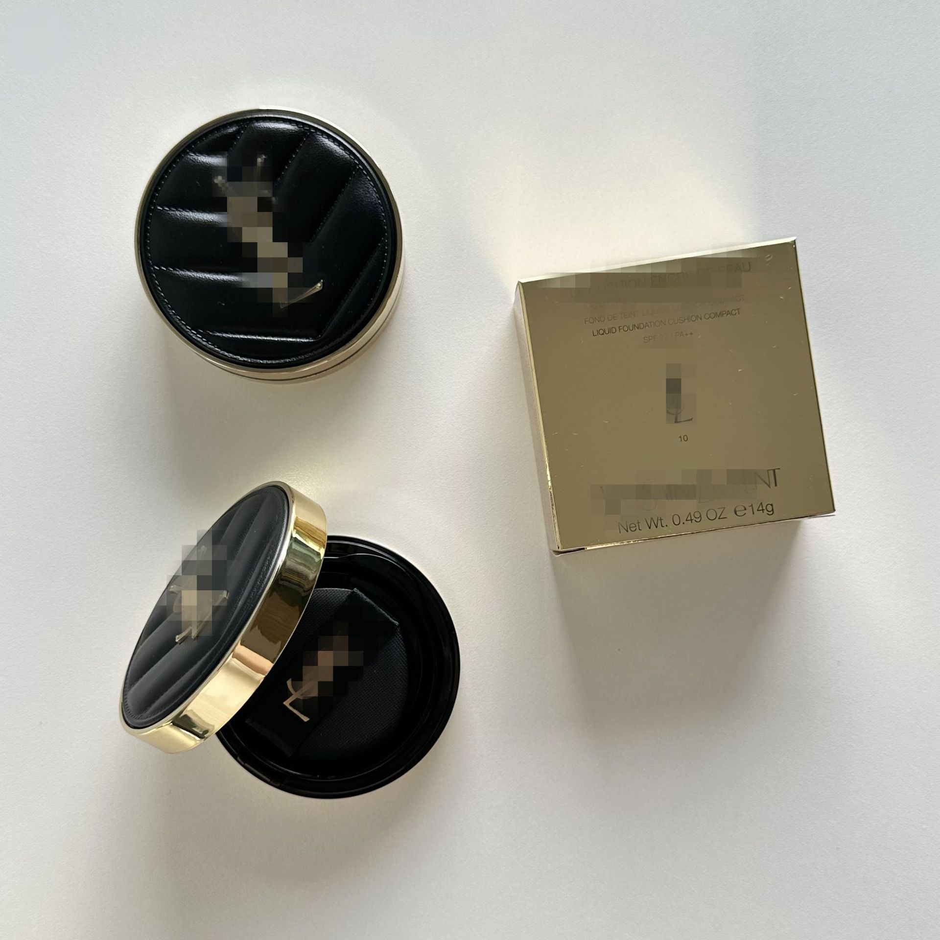 (m Pass) Черный кожаный крем-кушон BB, черная замена, жидкая основа, консилер, увлажняющий, цвет B10/B20