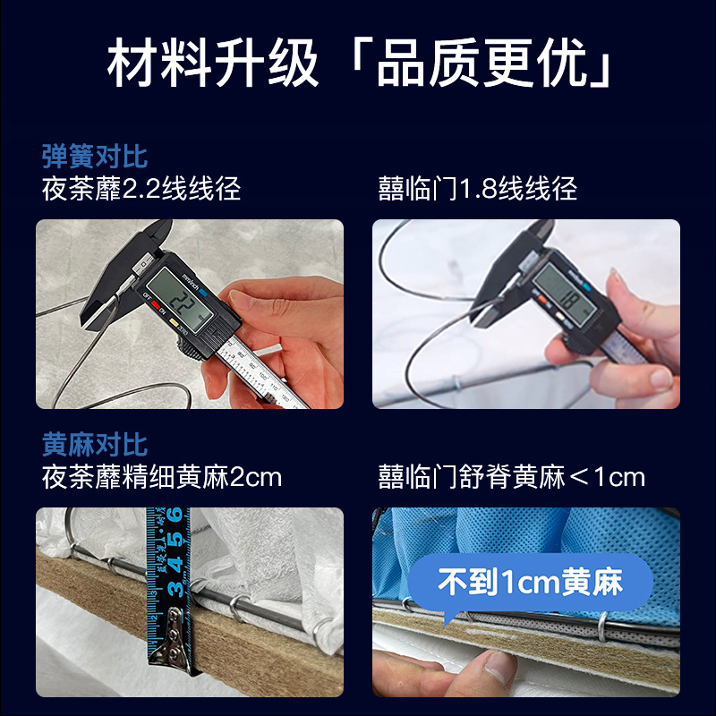 Night Ranunculus White Knight Jute Latex Mattress Home Bedroom Simmons Independent Pocket Spring Mattress