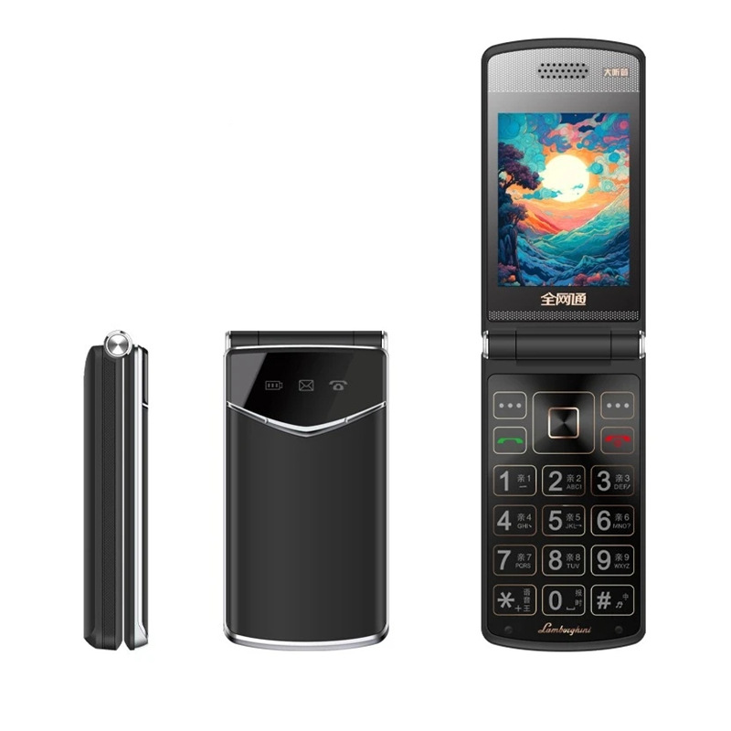 Factory direct flip elderly machine long standby 100 days speed dial elderly mobile phone support 4G Netcom