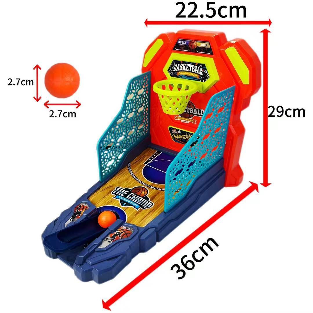 Cross-Border Children's Desktop Finger Basketball Machine Toy Game Machine for Boys and Girls Double Basketball Parent-Child Interactive Game