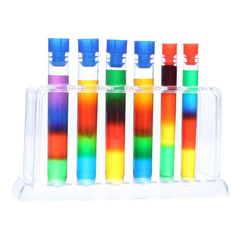 6-Hole Plastic Test Tube Rack, Kidsren's Chemistry Experiment Accessories, Scientific Experiment Auxiliary Equipment, Assembleable Test Tube Rack