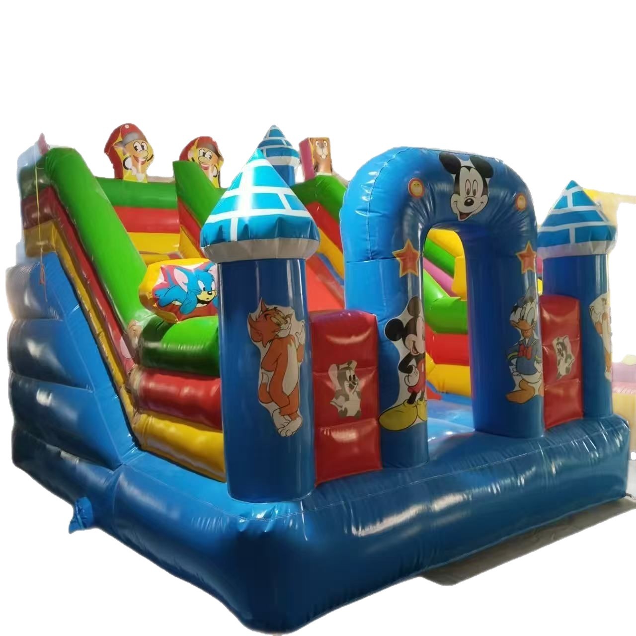 3*4-12Sqm Qiji [Thickened and Anti-Fall] Security Inflatable Castle, 360 ° Rounded Corner Protection