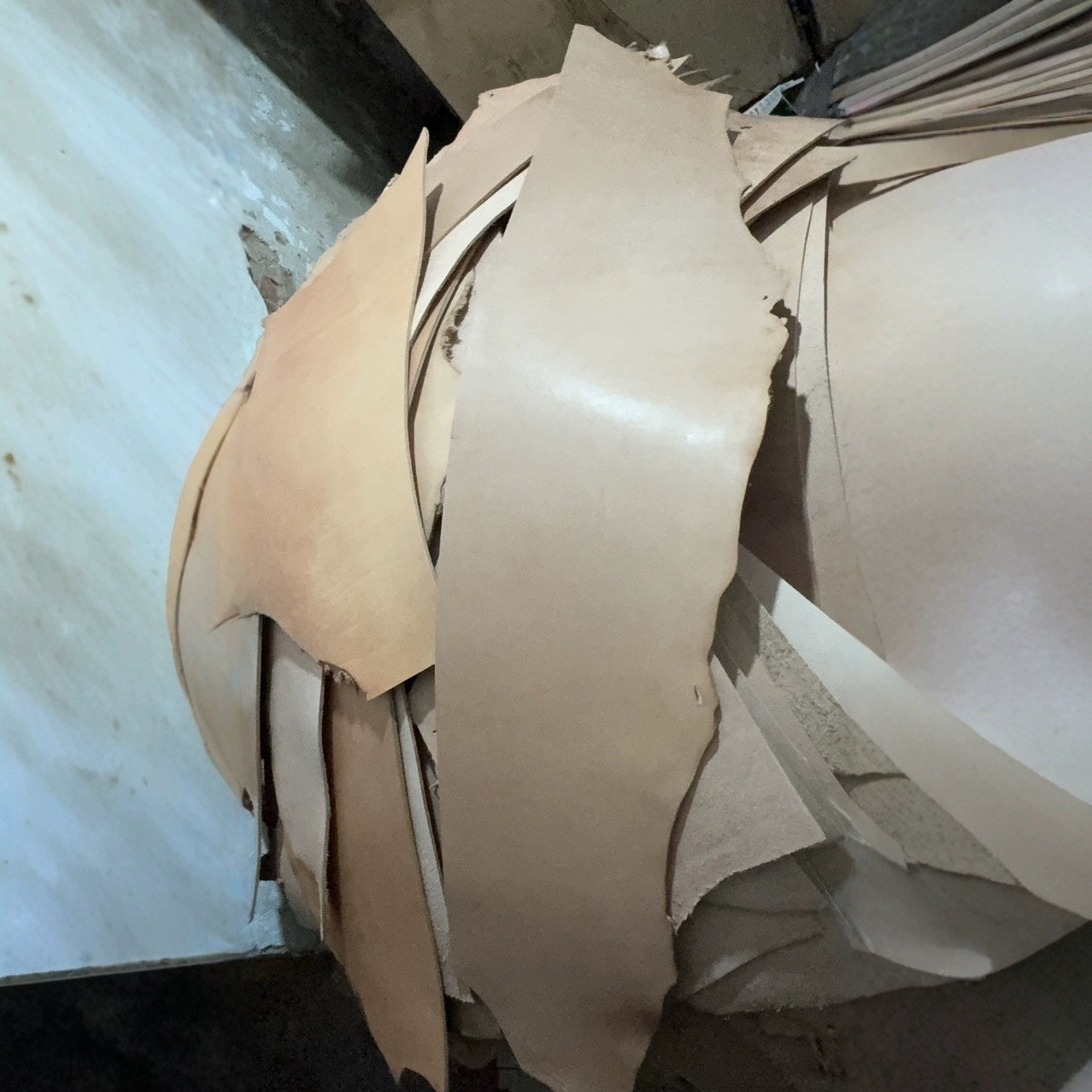 DIY 4.0mm Thick Vegetable Tanned Leather, Special Yellow Cow Head Leather for Shoe Materials