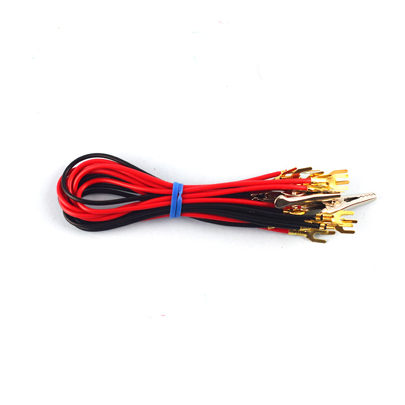 Experimental wire U-shaped fork Insert alligator clip physical wire electrical circuit test wire teaching experimental wire