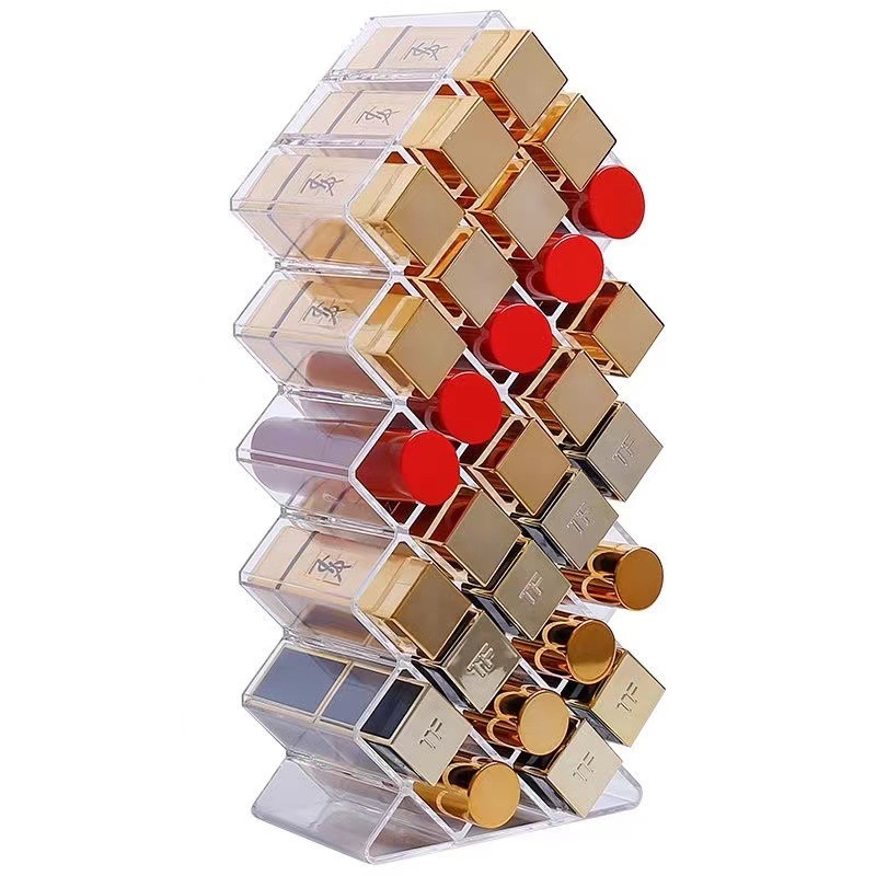 Fish-type vertical lipstick storage rack lipstick storage box cosmetics storage box display rack lip glaze lipstick rack