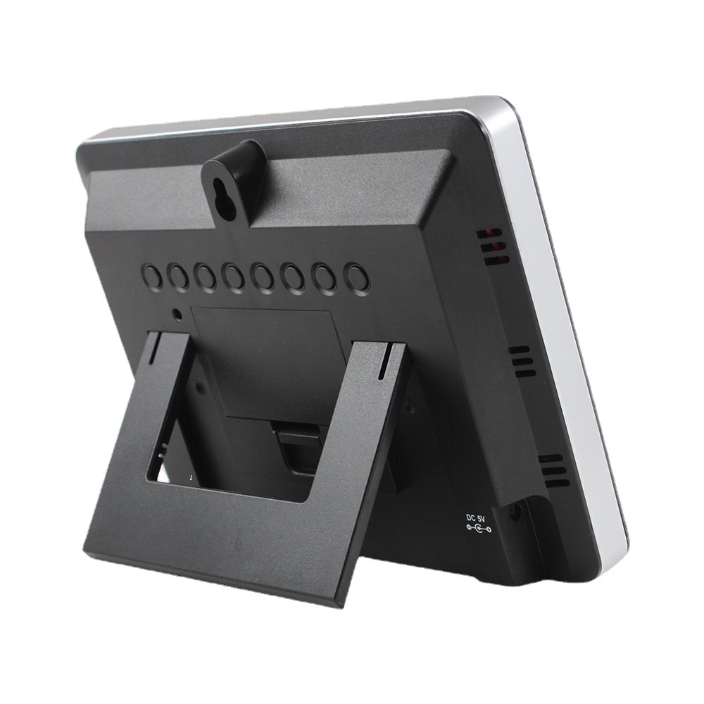 New color screen touch weather clock 3362G RF temperature and humidity meter weather forecast clock Big Screen weather station