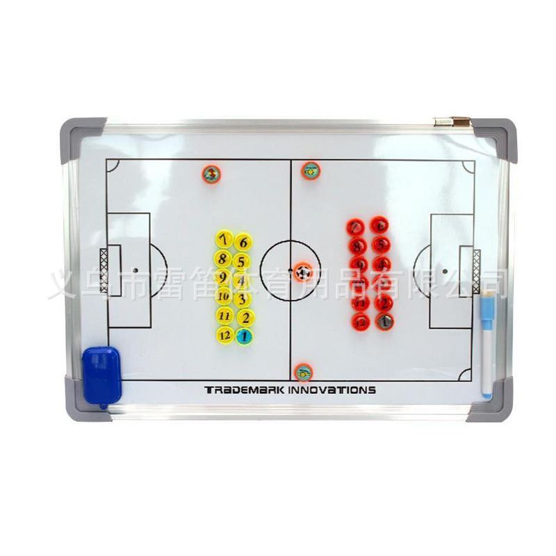Aluminum alloy frame magnetic teaching football tactical board wall-mounted game training coach sand table command board wholesale