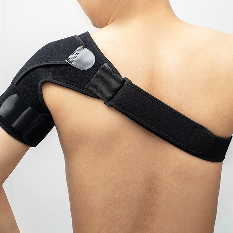 Sports Compression Shoulder Pads, Sports Anti-Strain Left and Right Universal Shoulder Elastic Adjustable Sports Shoulder Pads Manufacturer Wholesale