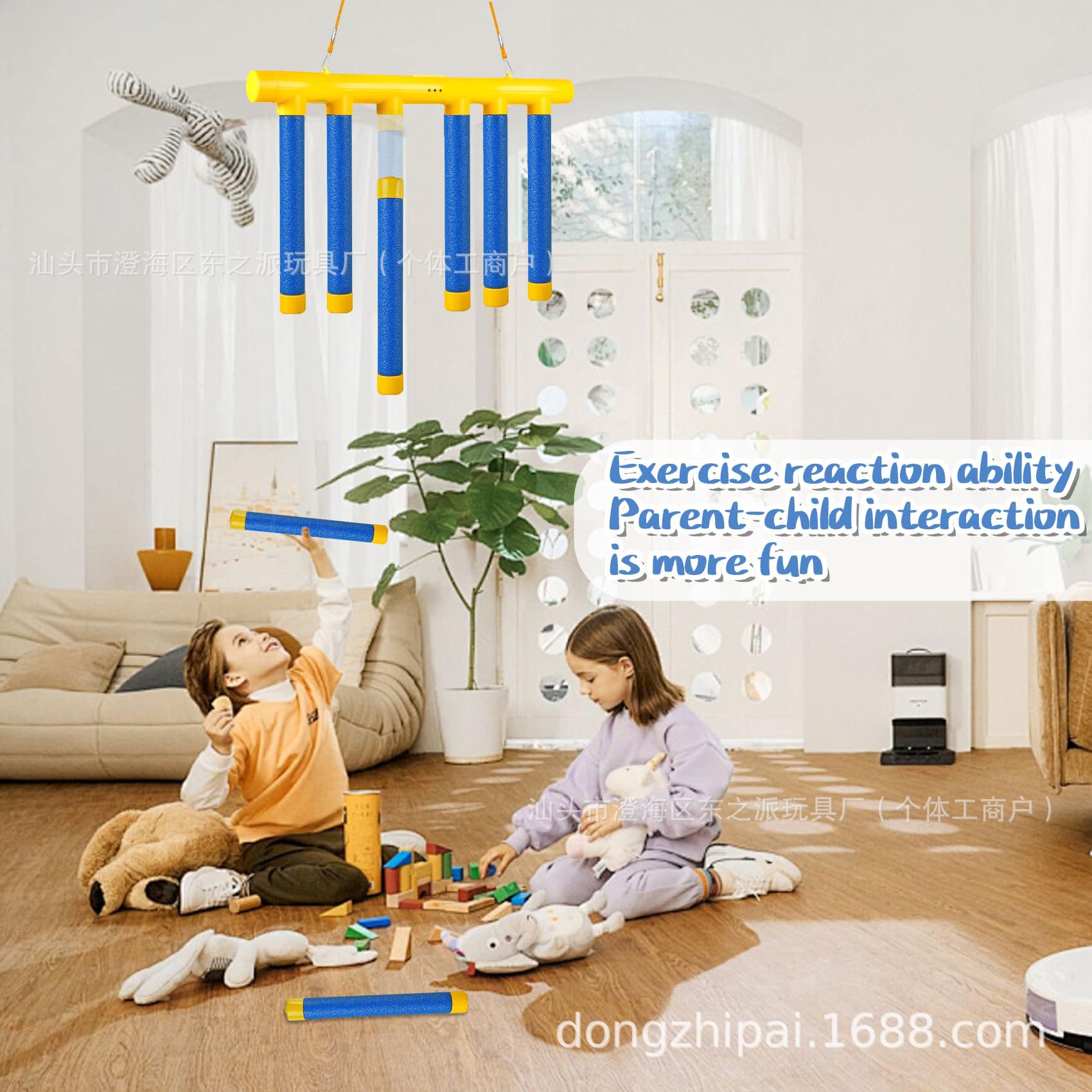 Cross-Border Children's Hand-Eye Coordination Eye-Hand Coordination Stick Grabbing Machine Sensory Integration Training Equipment Hand Grabbing Stick Reaction Game Toy