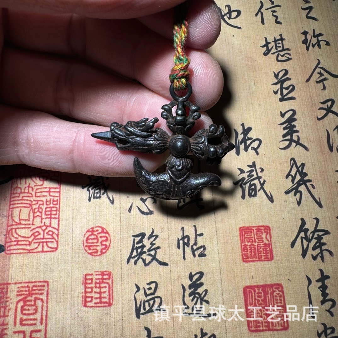 Xizang Bronze Pendant Gold Wings Dapeng Bird Tojia Bird Buddha Pendant Nepal Xizang Elements Necklace Pendant